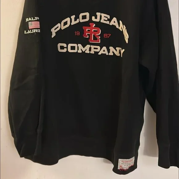 VTG Ralph Lauren Polo Jeans Co Men’s Spell Out Crewneck Sweatshirt - Picture 2 of 2